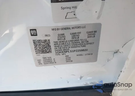 2023 GMC Acadia Fwd Denali from USA, damaged, VIN 1GKKNPLS1PZ259820